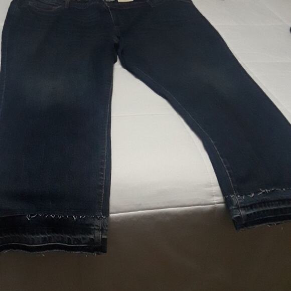 NWT Womens Sz 24W Boyfriend Raw Hem Relaxed Comfort Stretch Waist Band Jeans - Picture 4 of 8